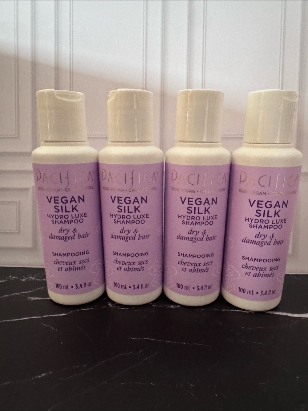 SET OF 4 Pacifica Vegan Silk Hydro Luxe Shampoo (100 ml)